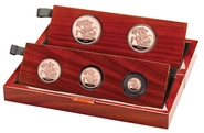 Juego de 5 Soberanos Proof Coronación Carlos III 2023 en Caja Original