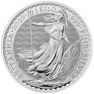 Moneda Britannia de Plata de 1 kg 2025