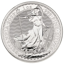 Britannia de 1 onza de plata 2023 - Isabel II
