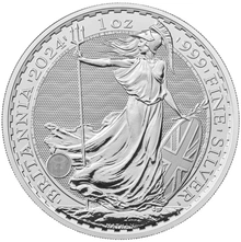 Moneda Britannia de Plata de 1 oz 2024