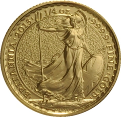 Moneda Britannia de Oro de 1/4 oz 2015