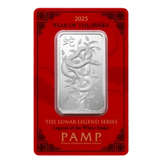 Lingote de Plata de 1 oz PAMP Año de la Serpiente 2025