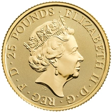 Moneda Bestias Tudor Eale de Beaufort de Oro de 1/4 oz 2023