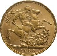 Soberano de Oro 1905 - Eduardo VII (P)