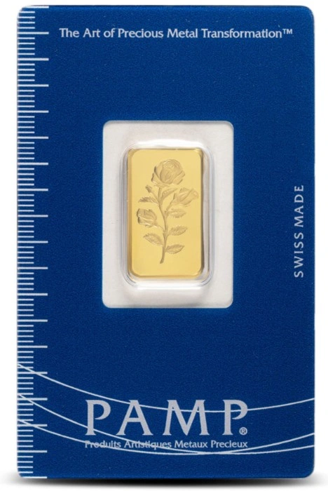 Lingote de Oro de 2,5 g PAMP Rosa