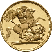 Moneda Soberano de Oro Proof Grado B