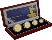 Juego de 4 Britannias Proof 2001 (en Caja Original)