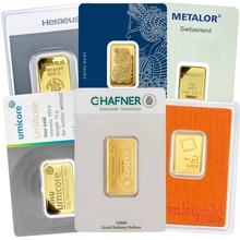 Lingote de Oro de 10 g Nuevo (de Nuestra Elección)