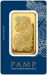 Lingote de Oro de 5 Tolas PAMP