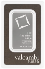 Lingote de Plata de 1 oz Valcambi