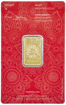 Lingote de Oro de 5 g Lakshmi