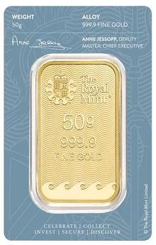 Lingote de Oro de 50 g Britannia