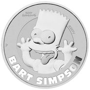 Moneda Bart Simpson de Plata de 1 oz