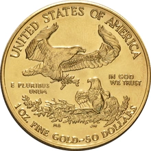 Moneda American Eagle de Oro de 1 oz 1998