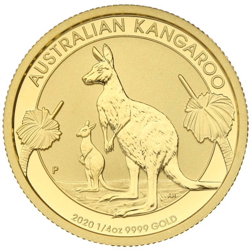 Canguro Australiano de 1/4oz de Oro 2020